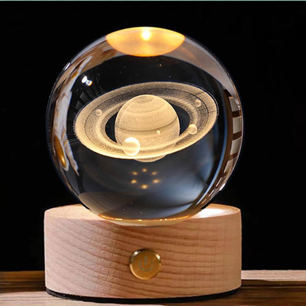 Galaxy Crystal Ball 🔮 Night Lamp🔥