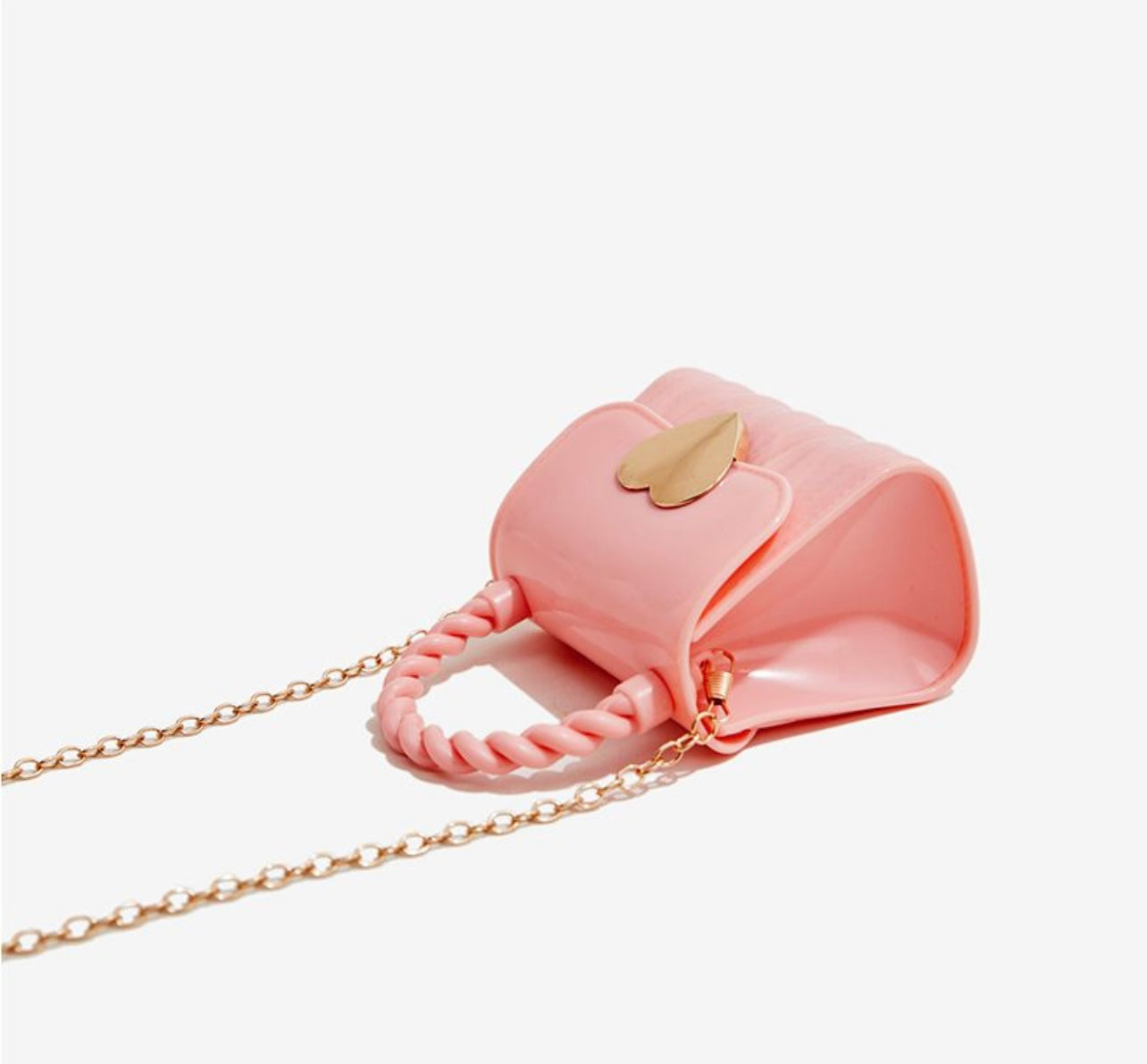 Heart Buckle Pink Silicone Mini Purse🔥