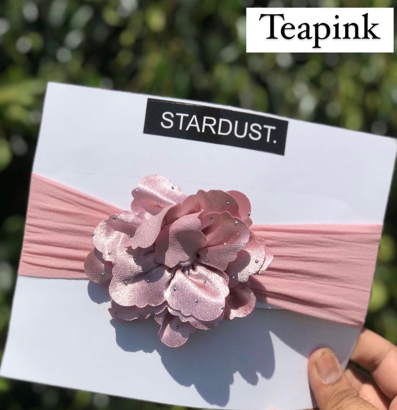 Rhinestone Studded 3D Silk Flower High Stretch Headbands