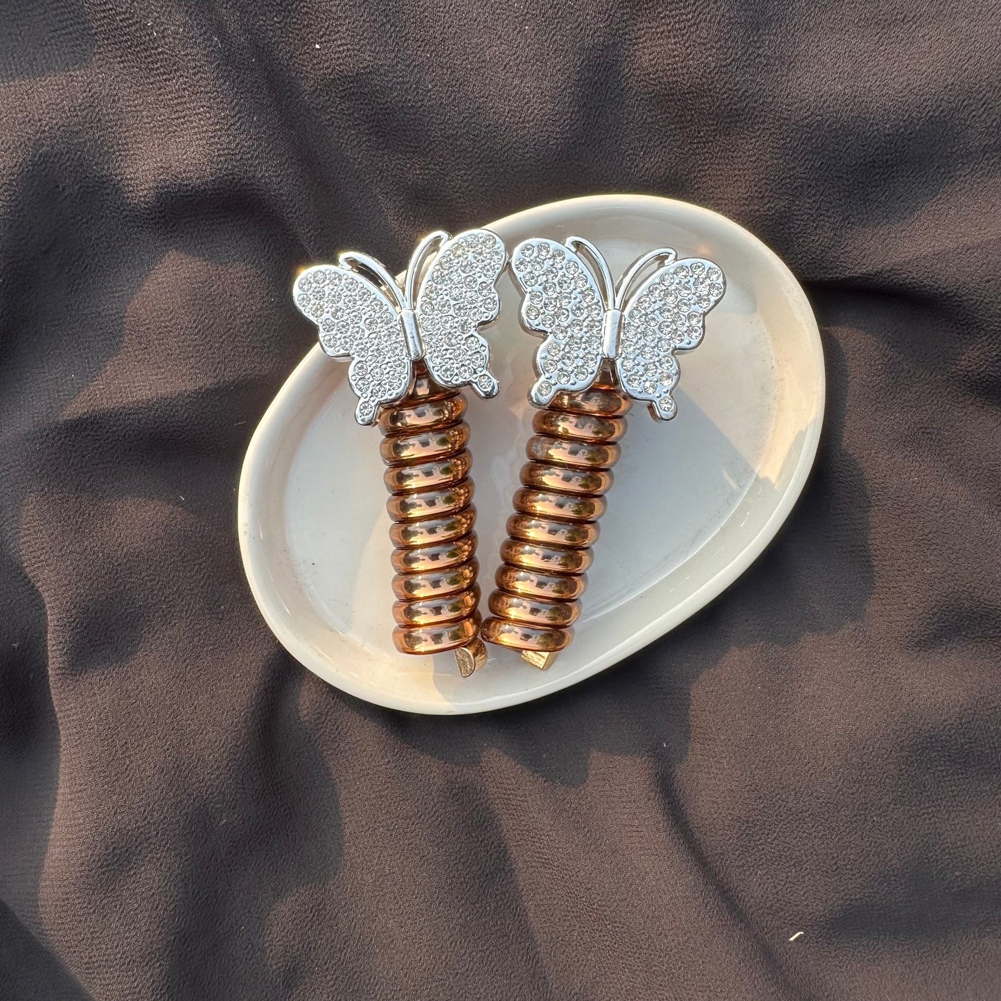Rhinestone Butterfly Styling Springs🔥