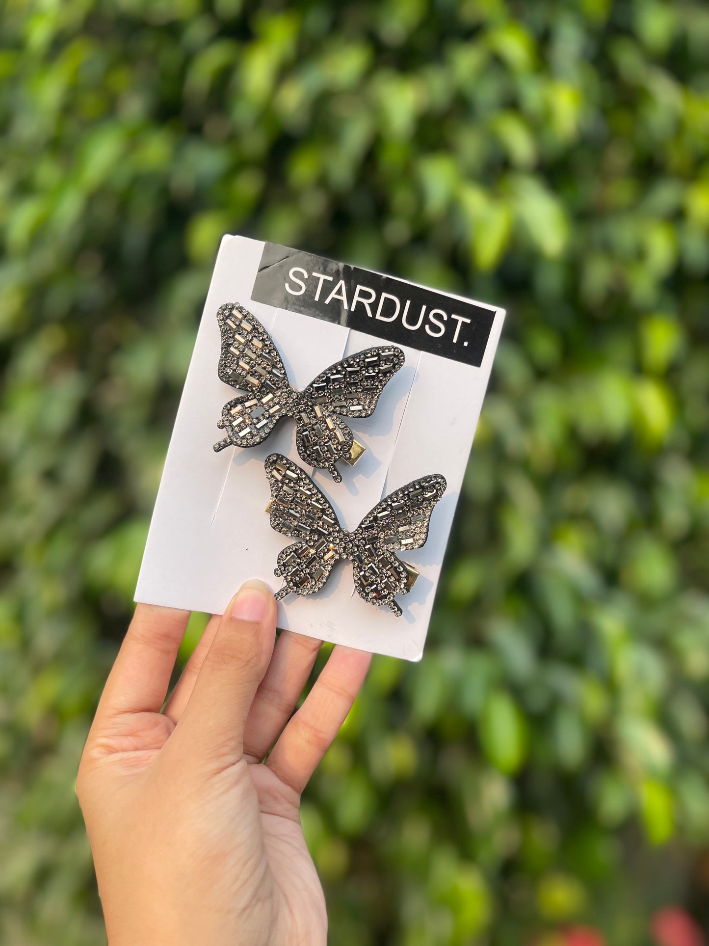 Rhinestone Studded Butterfly Clipon Pairs🔥