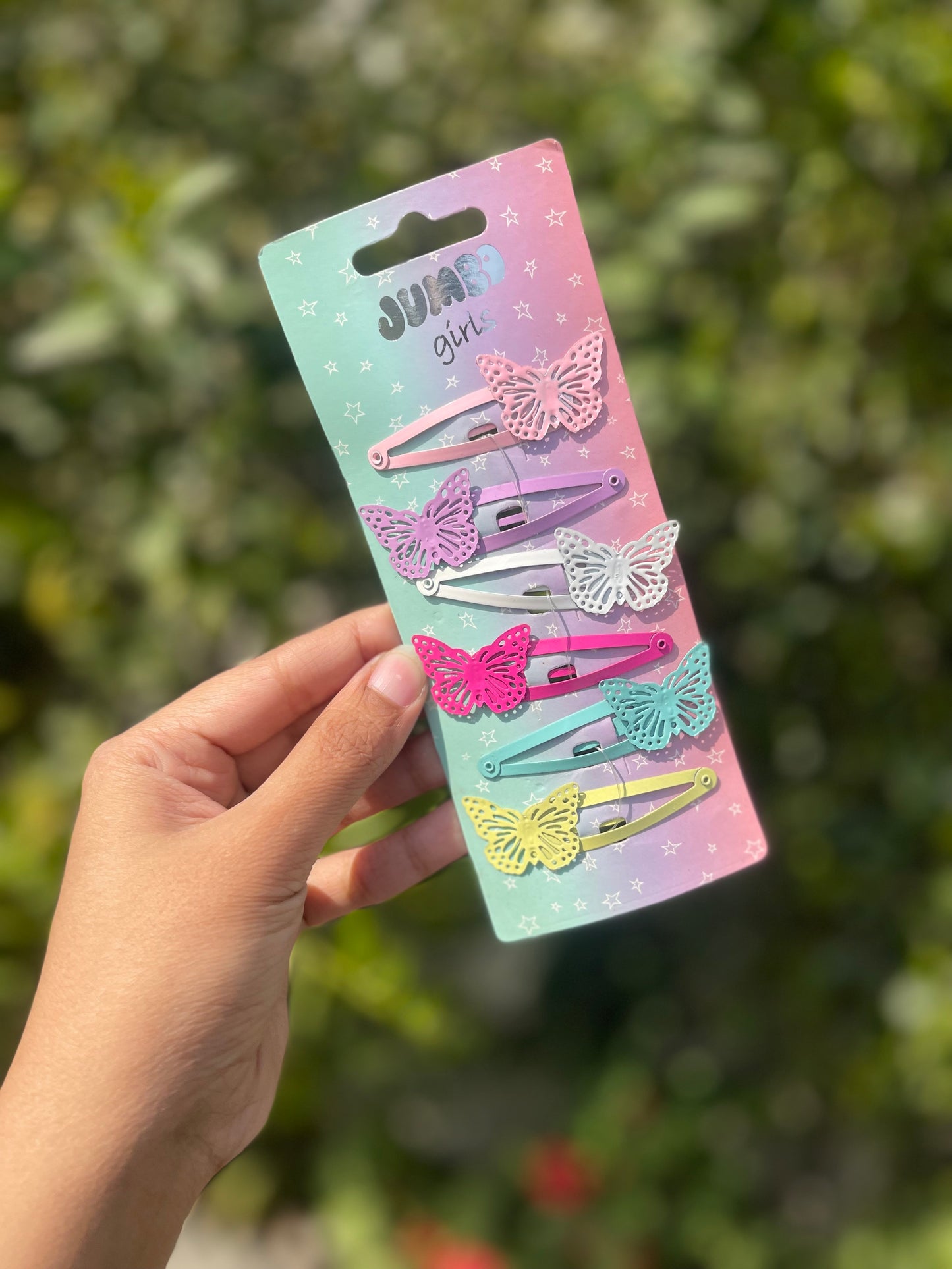 Pack of 6 Butterfly Snapclips