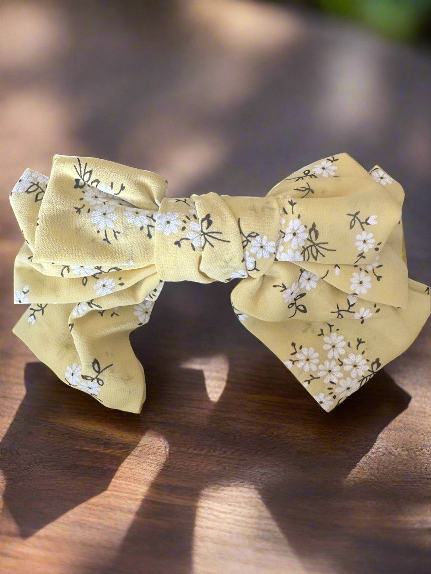 Triple Layered Large Formal Chiffon Bows