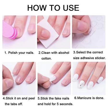 Pack of 12 nails( with 12 adhesive tabs)🔥