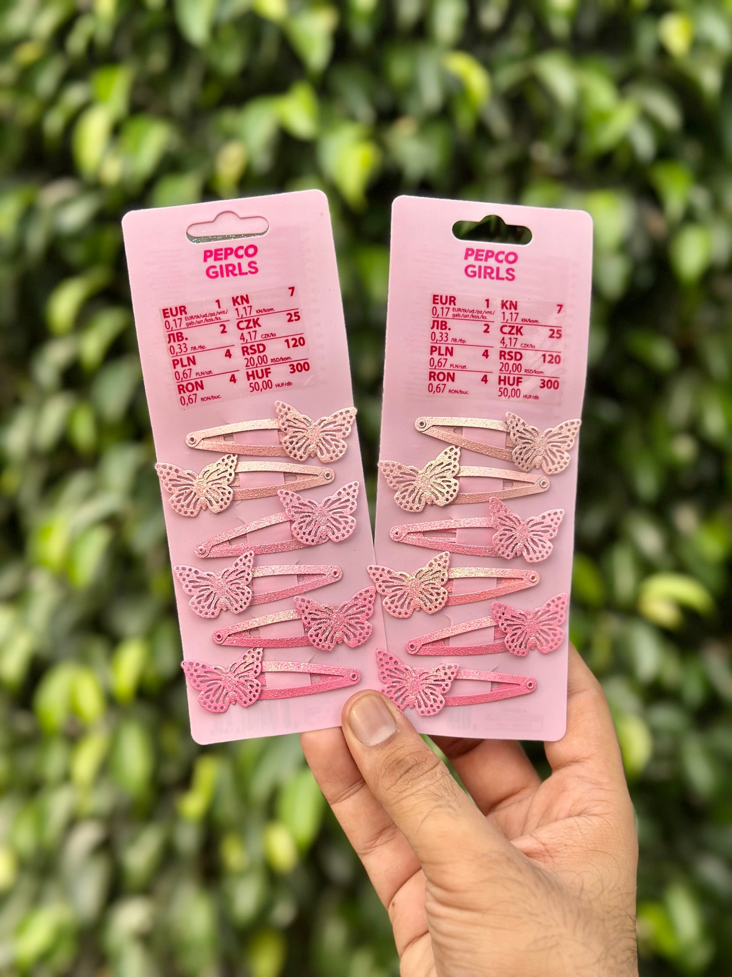 PEPCO GIRLS Glittered Butterfly Snapclips Pack🔥
