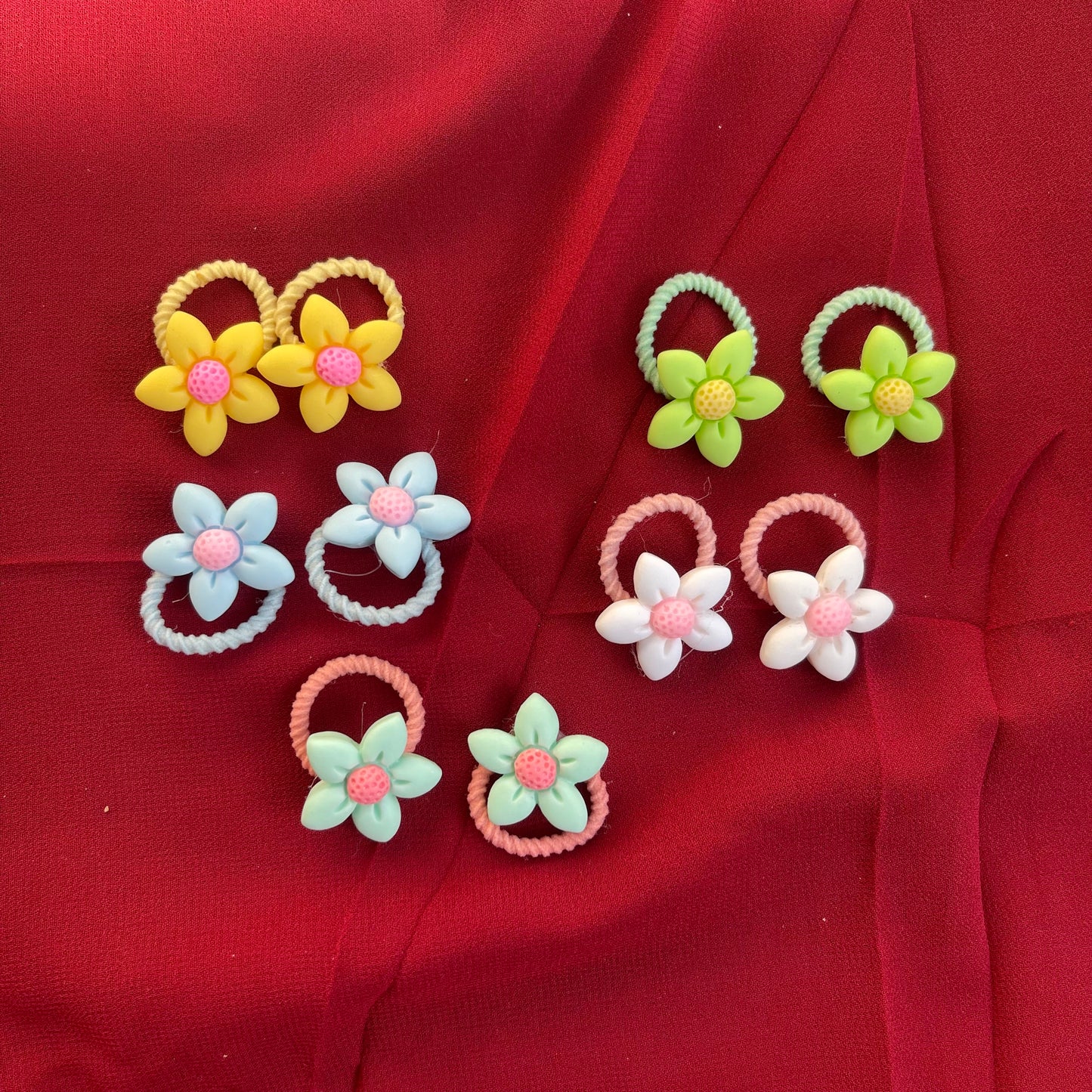 Mini Flower Hairties 10pc Pack🔥