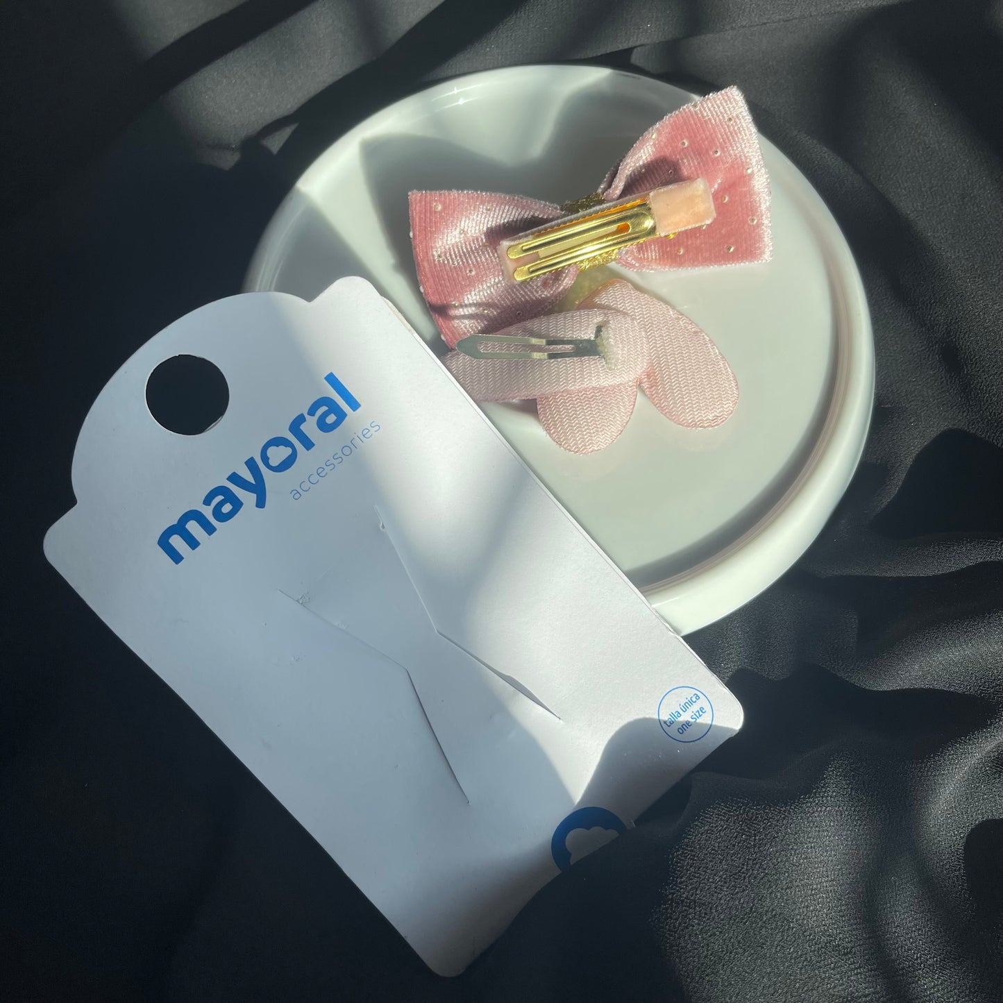 Mayoral pack of 2 velvet clipons