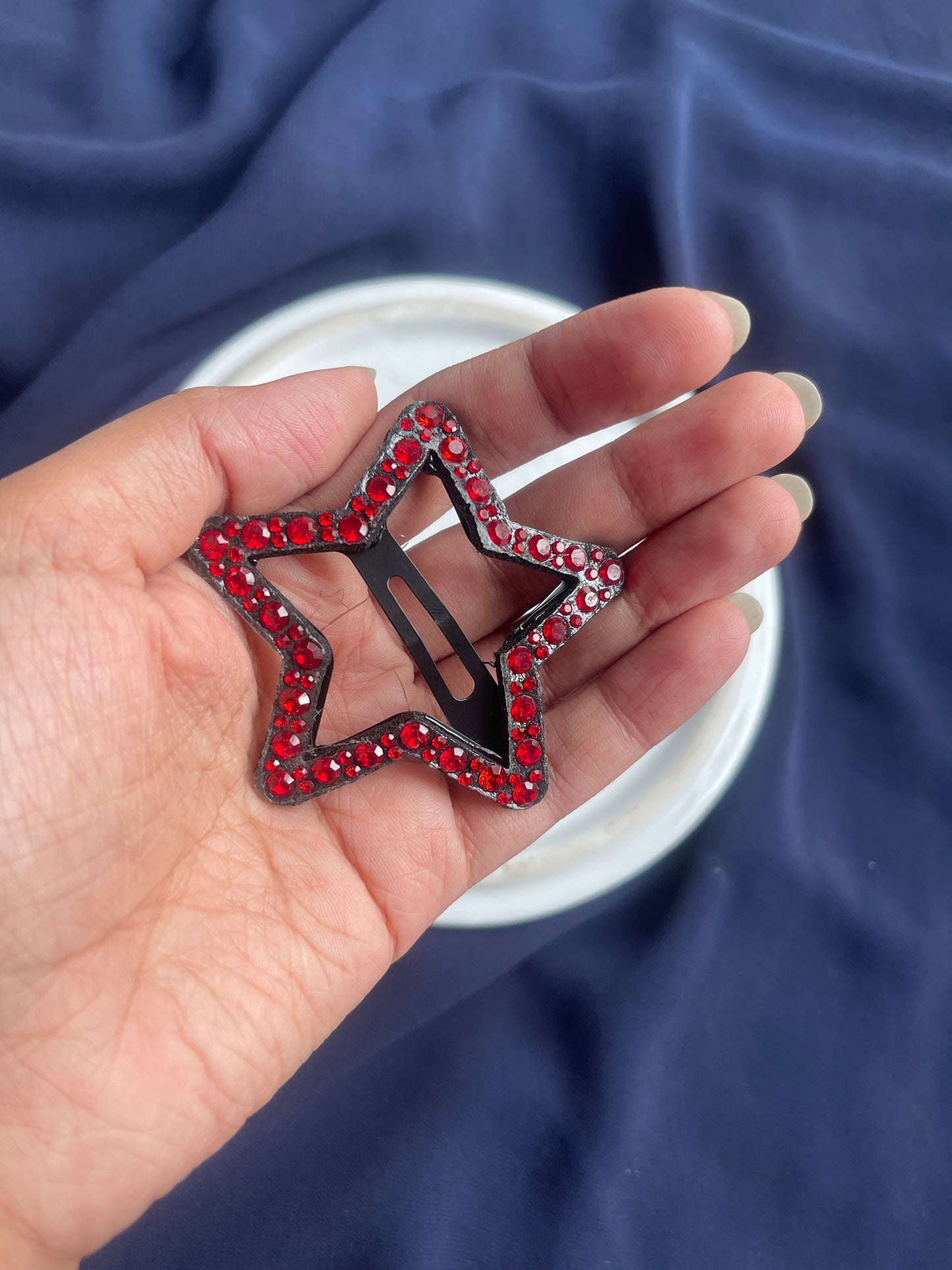 SHEIN Large Rhinestone STAR Snapclips🔥