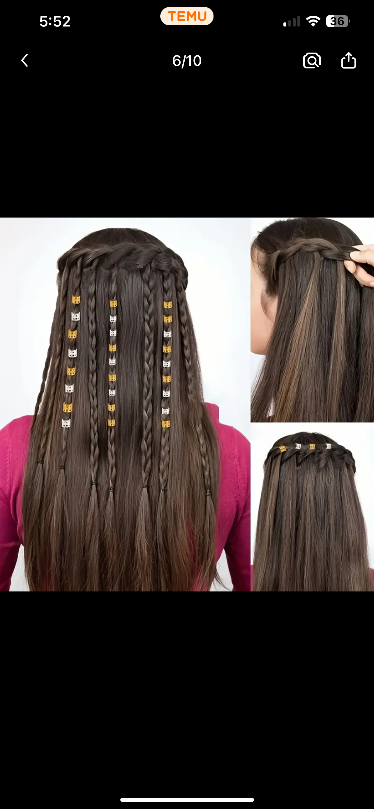 Hollow Styling Hair Rings Pack🔥