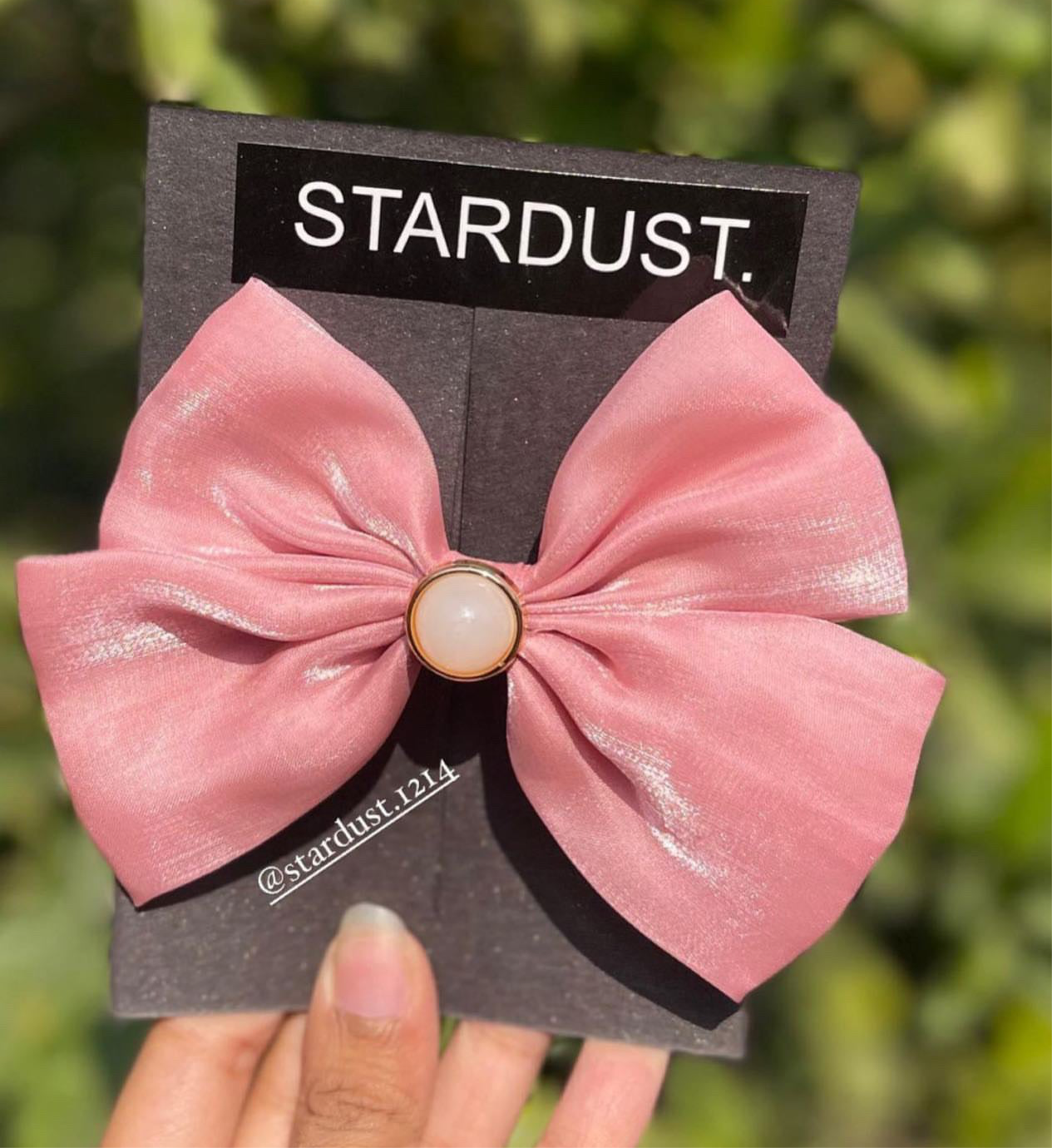 Silky Lolita Bows with Subtle Sheen and Pearl Detailing