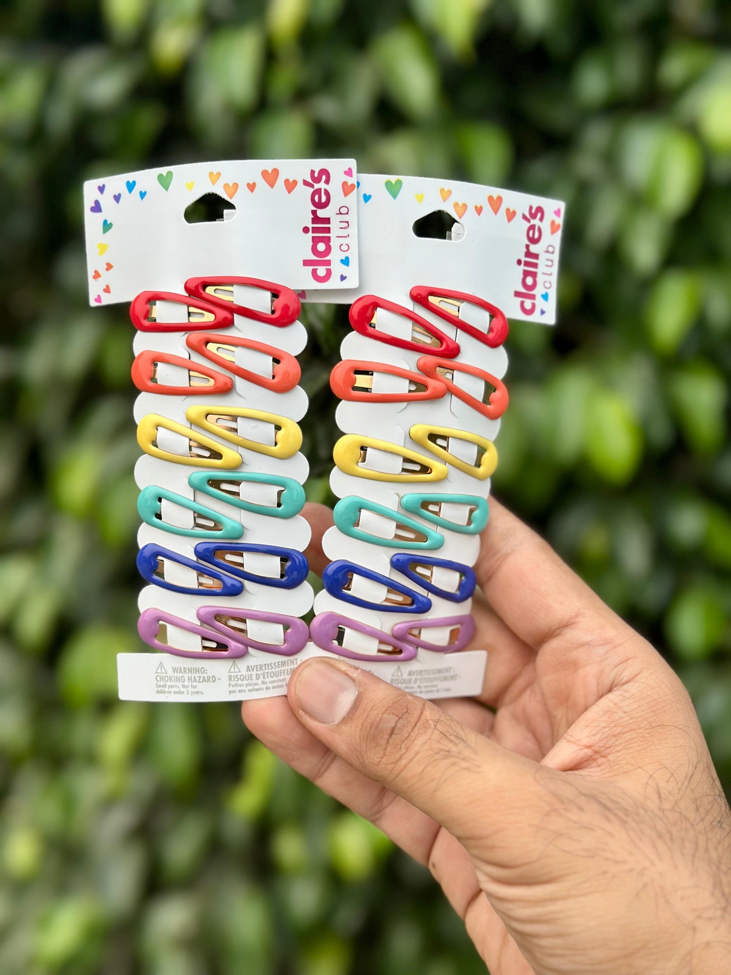 Claire’s mini snapclips 12pc pack