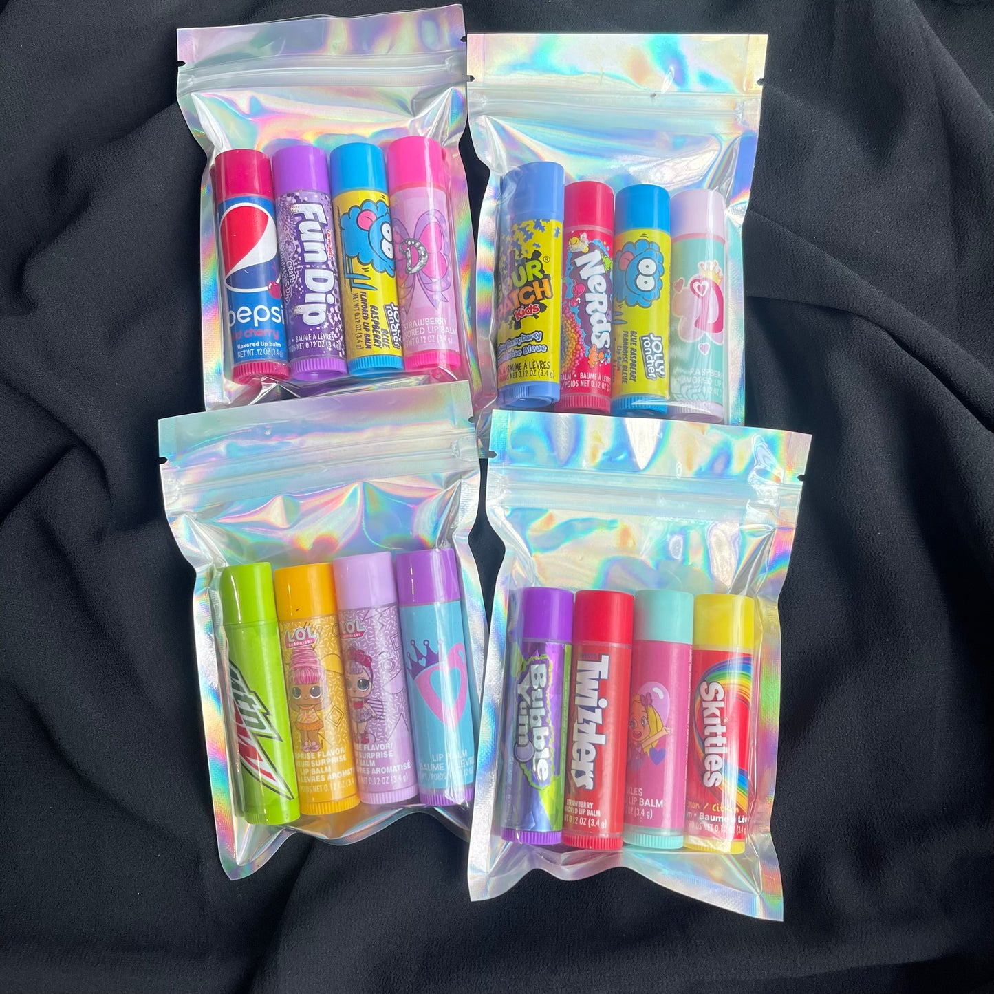 Pack of 4 Random Imported Flavoured Kids Lipbalms🔥