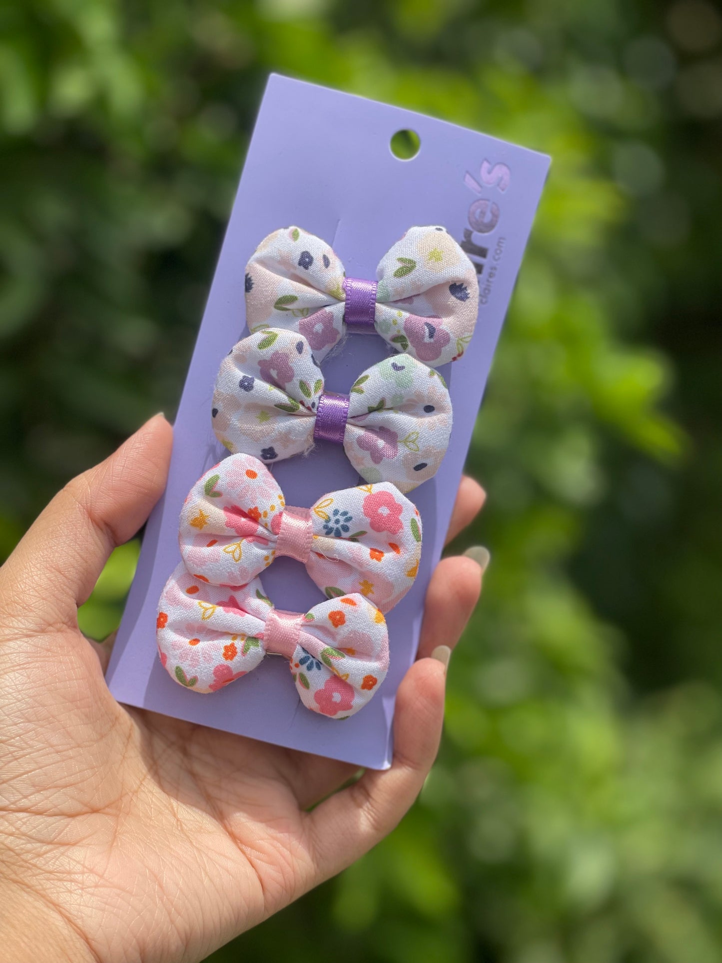 Pack of 4 floral bows