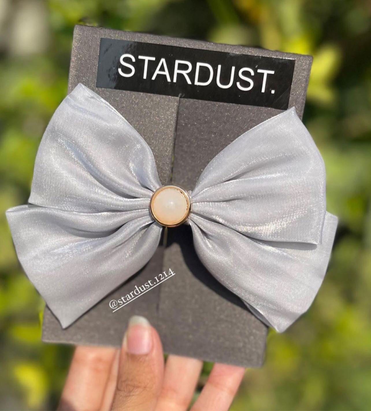 Silky Lolita Bows with Subtle Sheen and Pearl Detailing