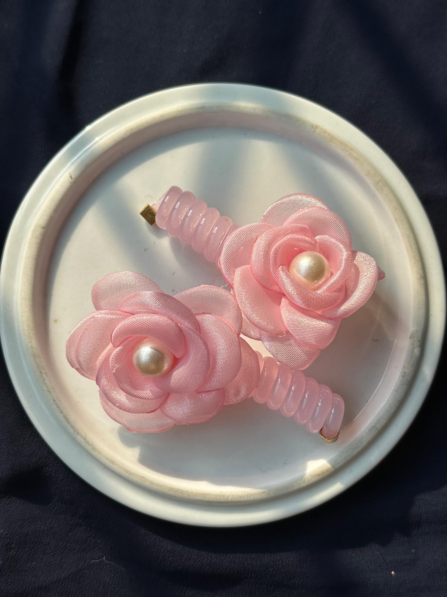 Organza Pearl Flower Hairstyling Spring Pairs🔥