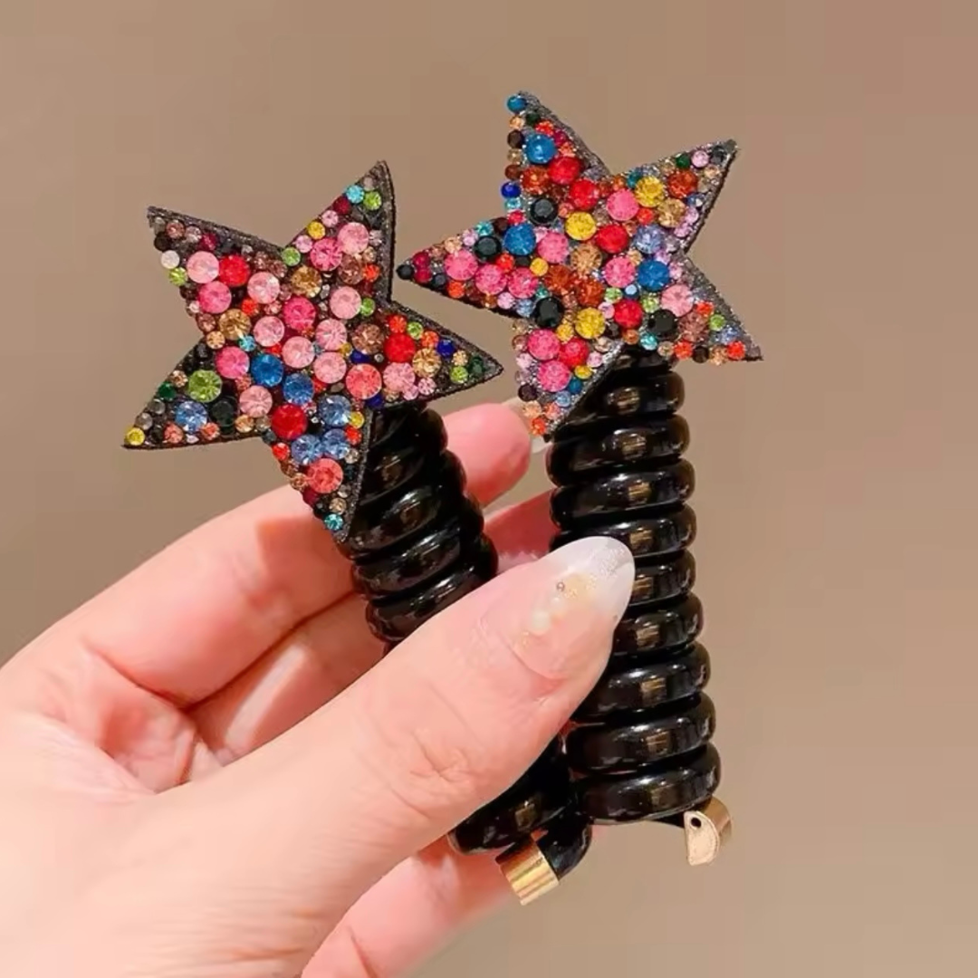 Rhinestone Star Styling Hair Springs🔥