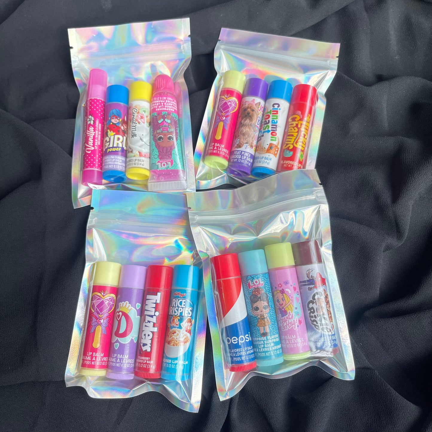 Pack of 4 Random Imported Flavoured Kids Lipbalms🔥