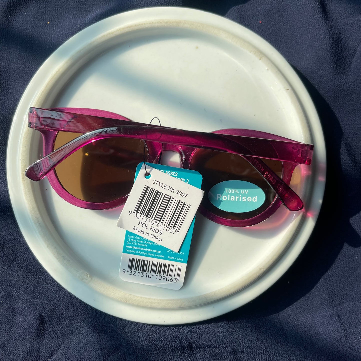 Round Frame plum sunnies