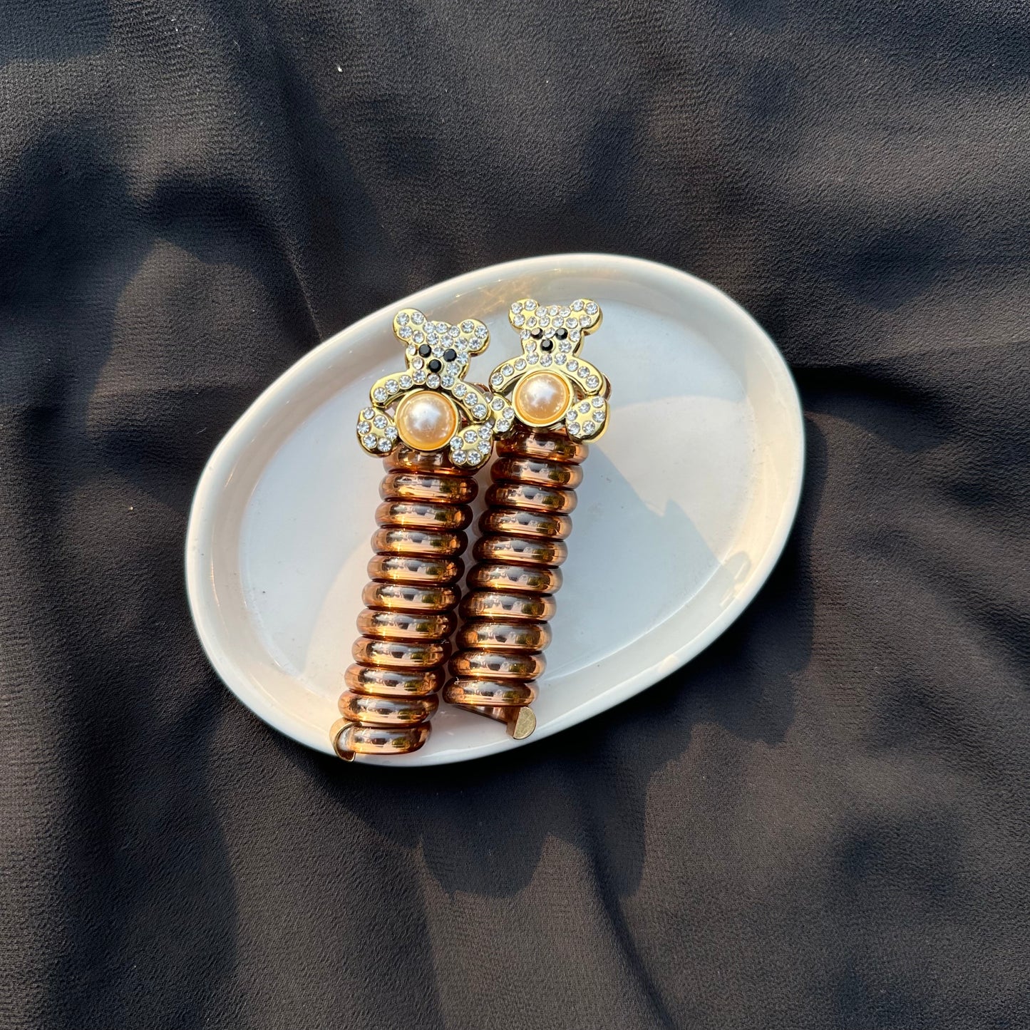Rhinestone Teddy Bear 🧸 Styling Springs🔥