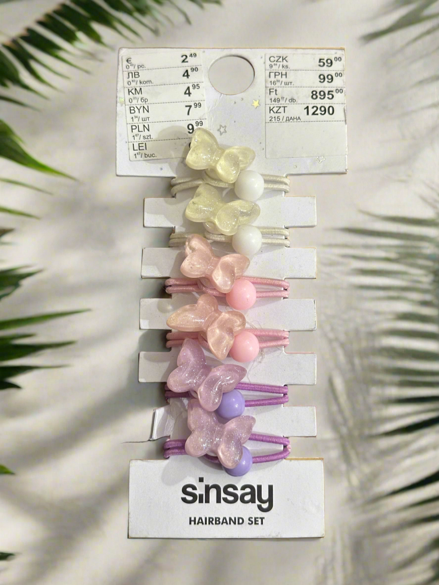 SINSAY Butterfly Ponytail Holders Pack🔥