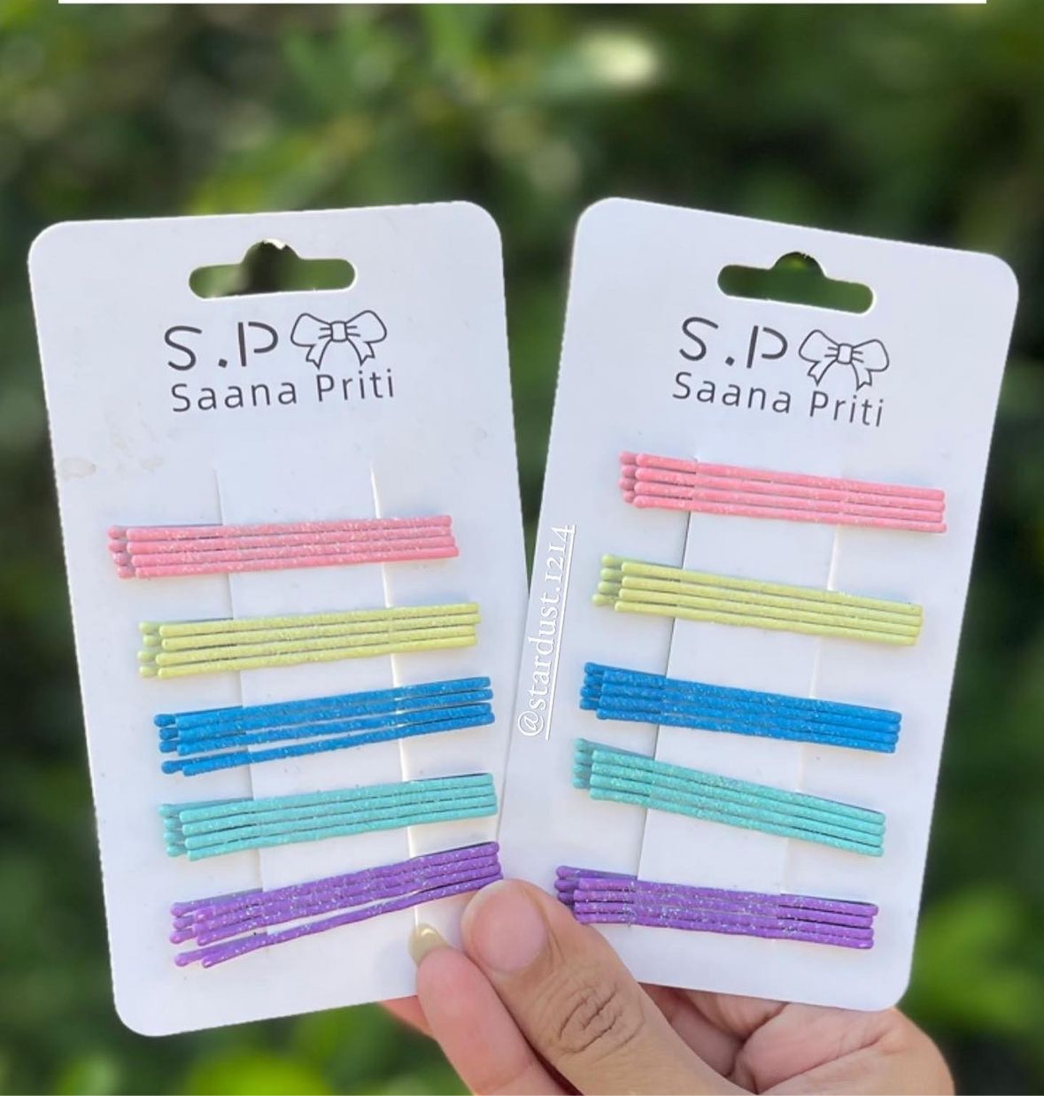 Pack of Glittered Bobby Pins