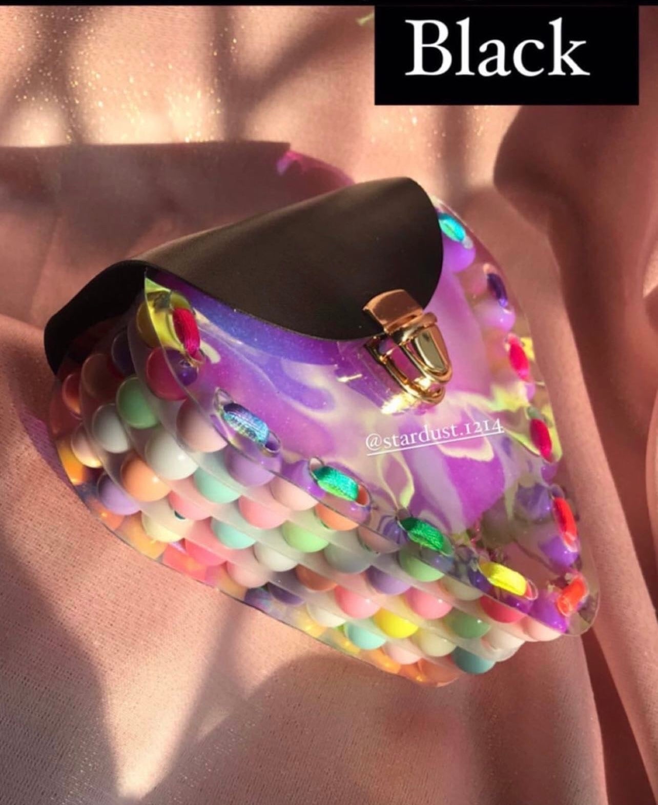 Candy 🍭 Beaded Holographic Bag🔥