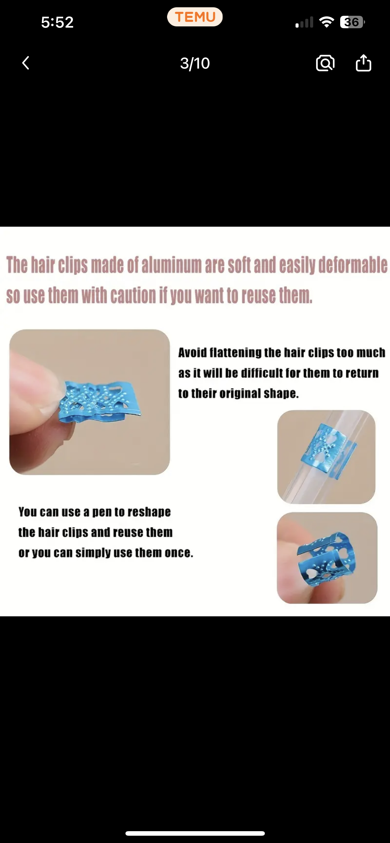 Hollow Styling Hair Rings Pack🔥