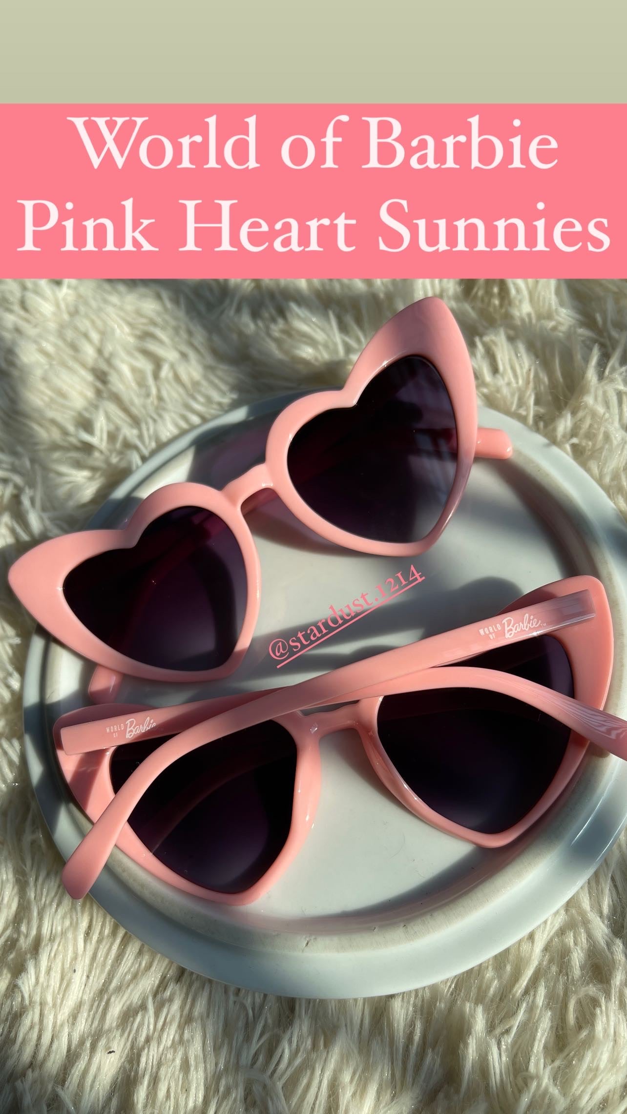 World of Barbie Pink Heart Sunnies🔥