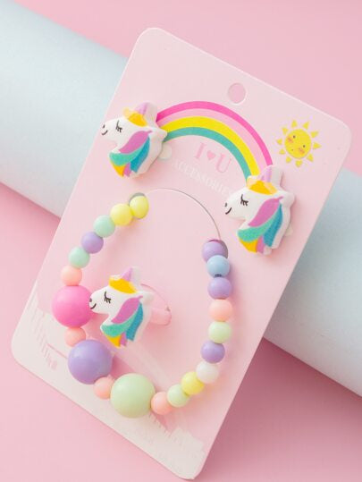 SHEIN Unicorn Jewellery Set|4pc🔥