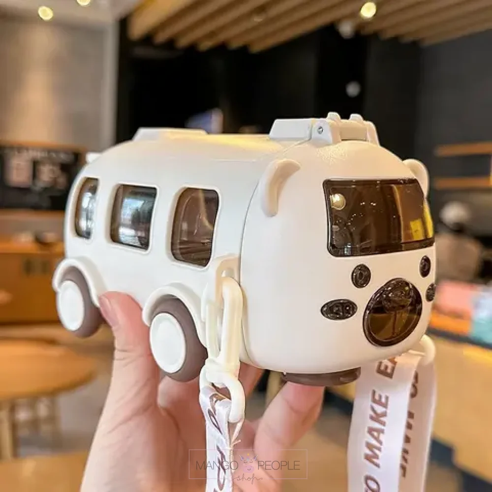 Cute Baby Bear 🐻Bus 🚎 Water Bottle with Interactive Wheels 🛞 500ml🔥