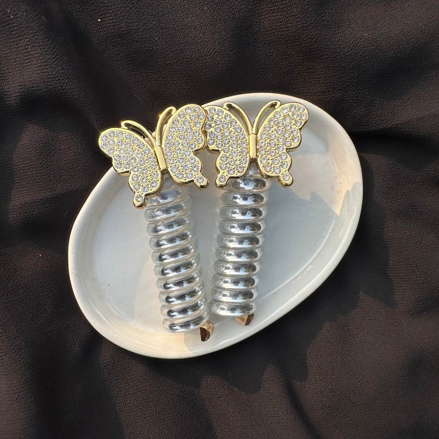 Rhinestone Butterfly Styling Springs🔥