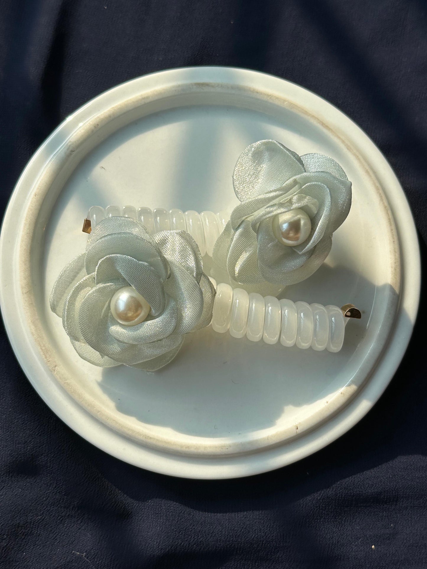 Organza Pearl Flower Hairstyling Spring Pairs🔥