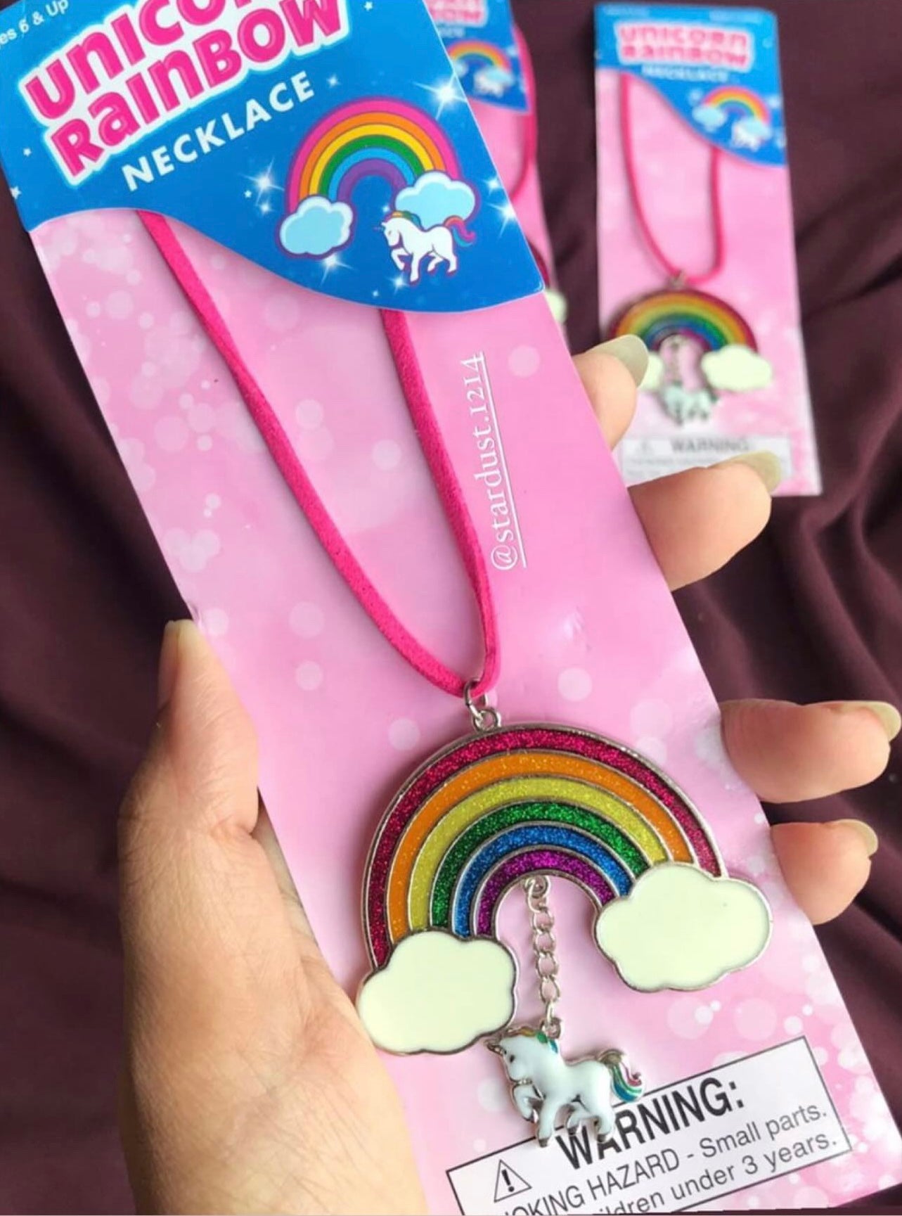 Rainbow Unicorn necklace
