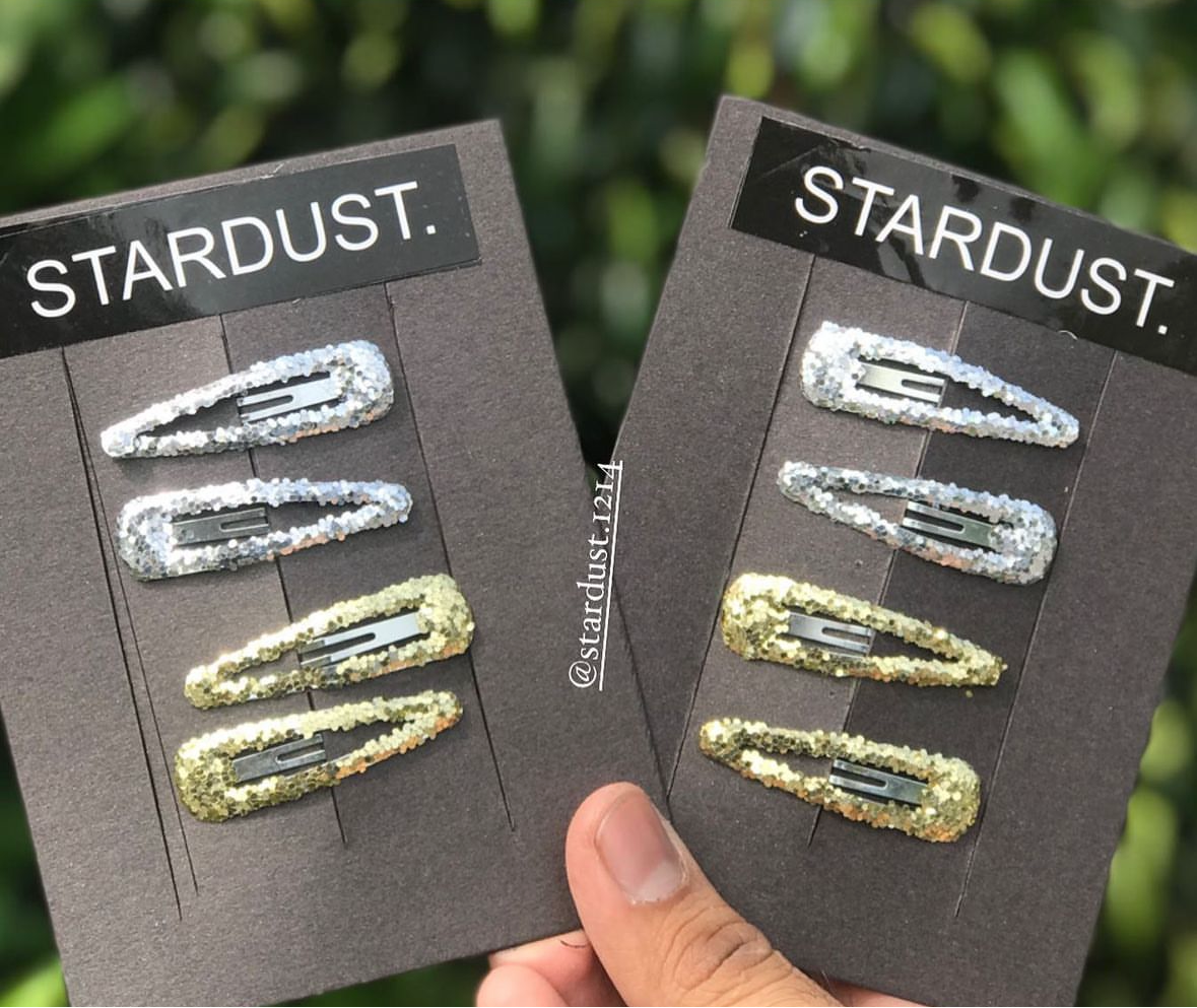 Gold & Silver Glittered Snapclips🔥