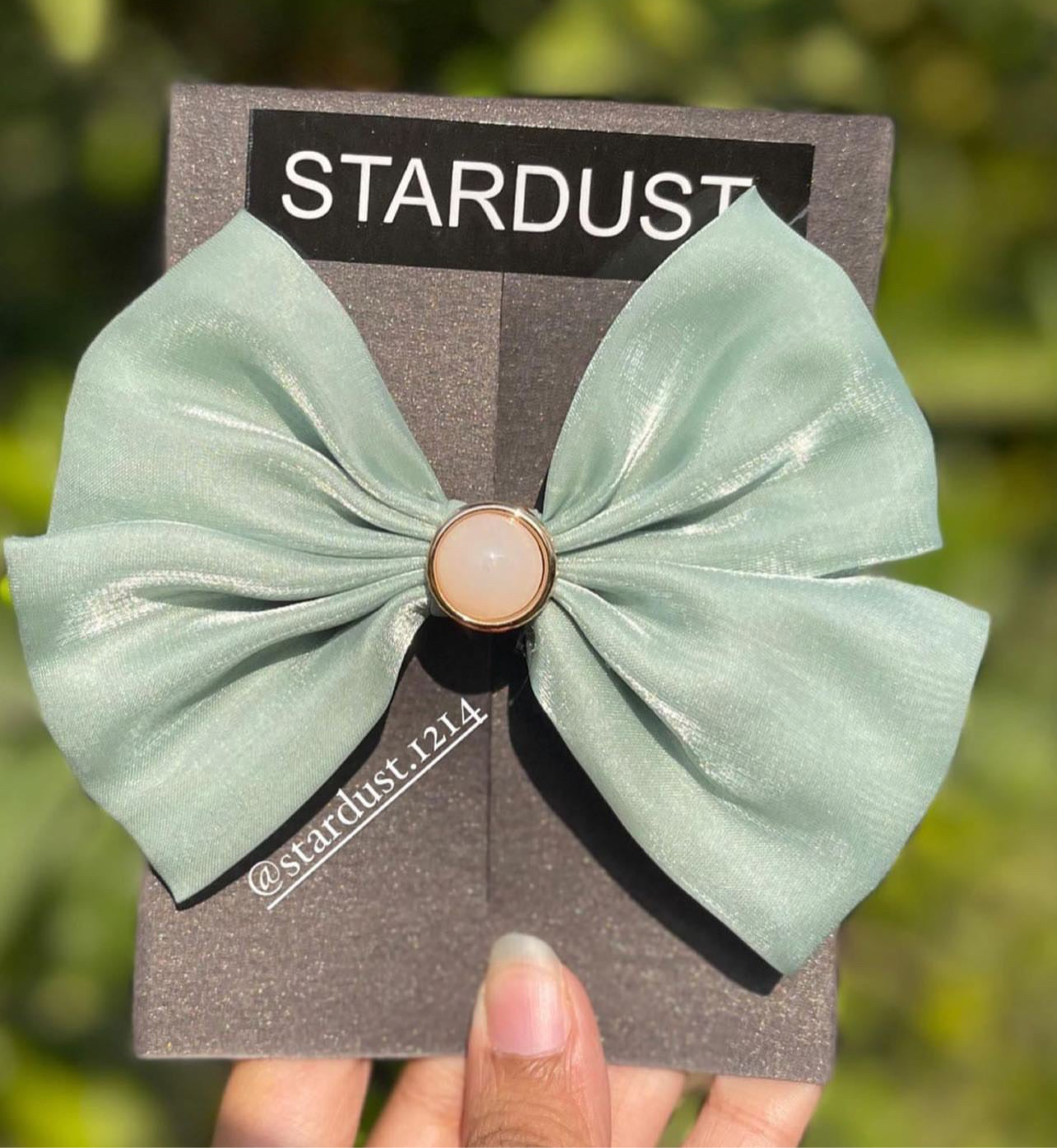 Silky Lolita Bows with Subtle Sheen and Pearl Detailing