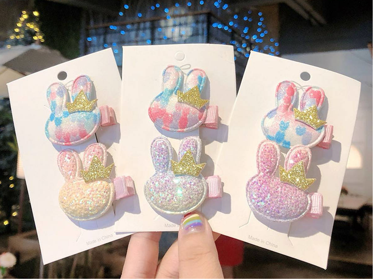 Elaphant/Whale/Rabbit Hairclips Set