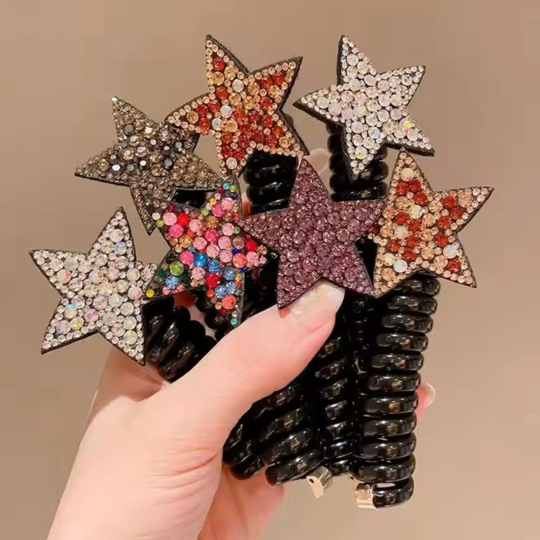 Rhinestone Star Styling Hair Springs🔥