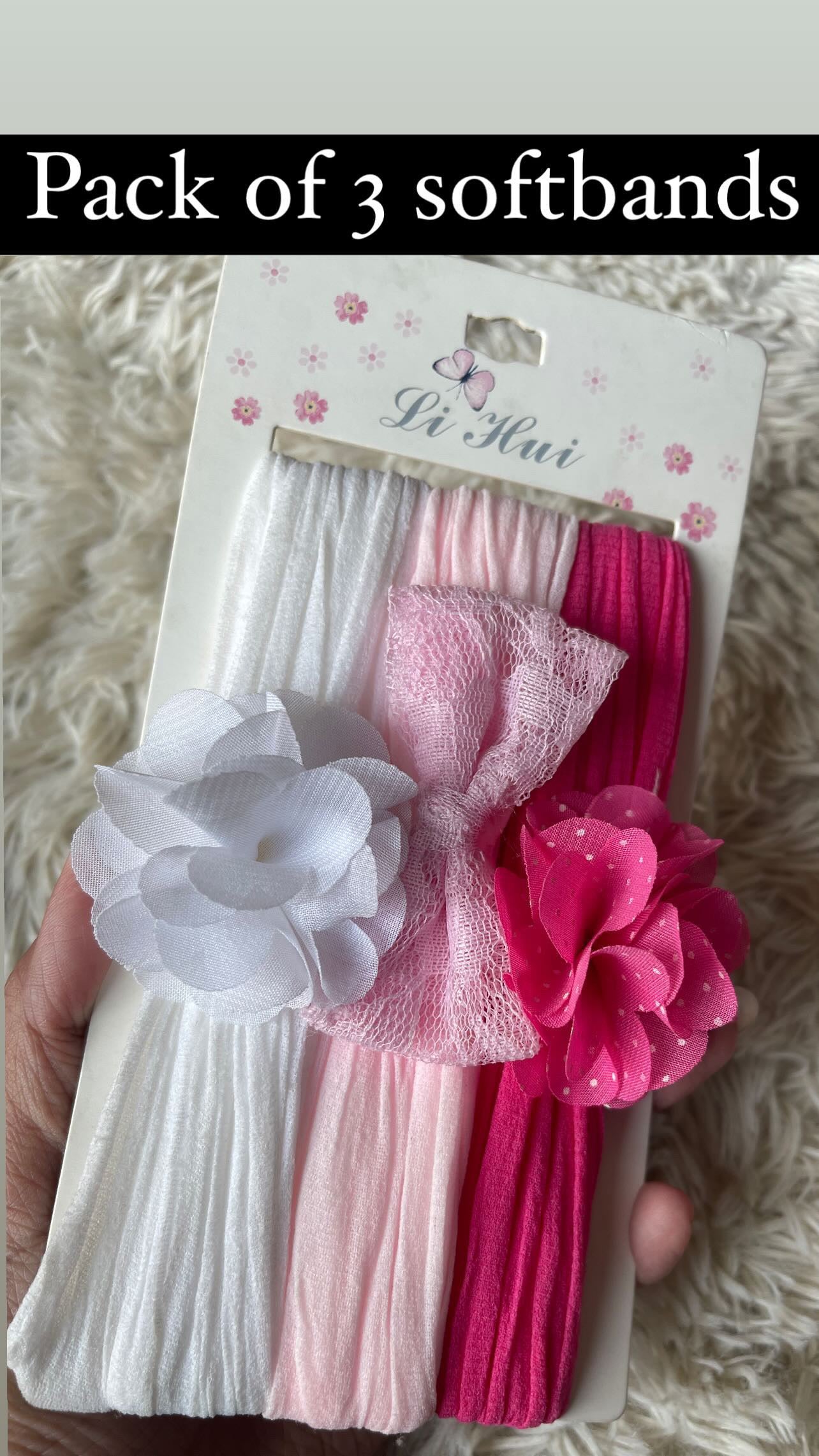 Pack of 3 Soft Headbands