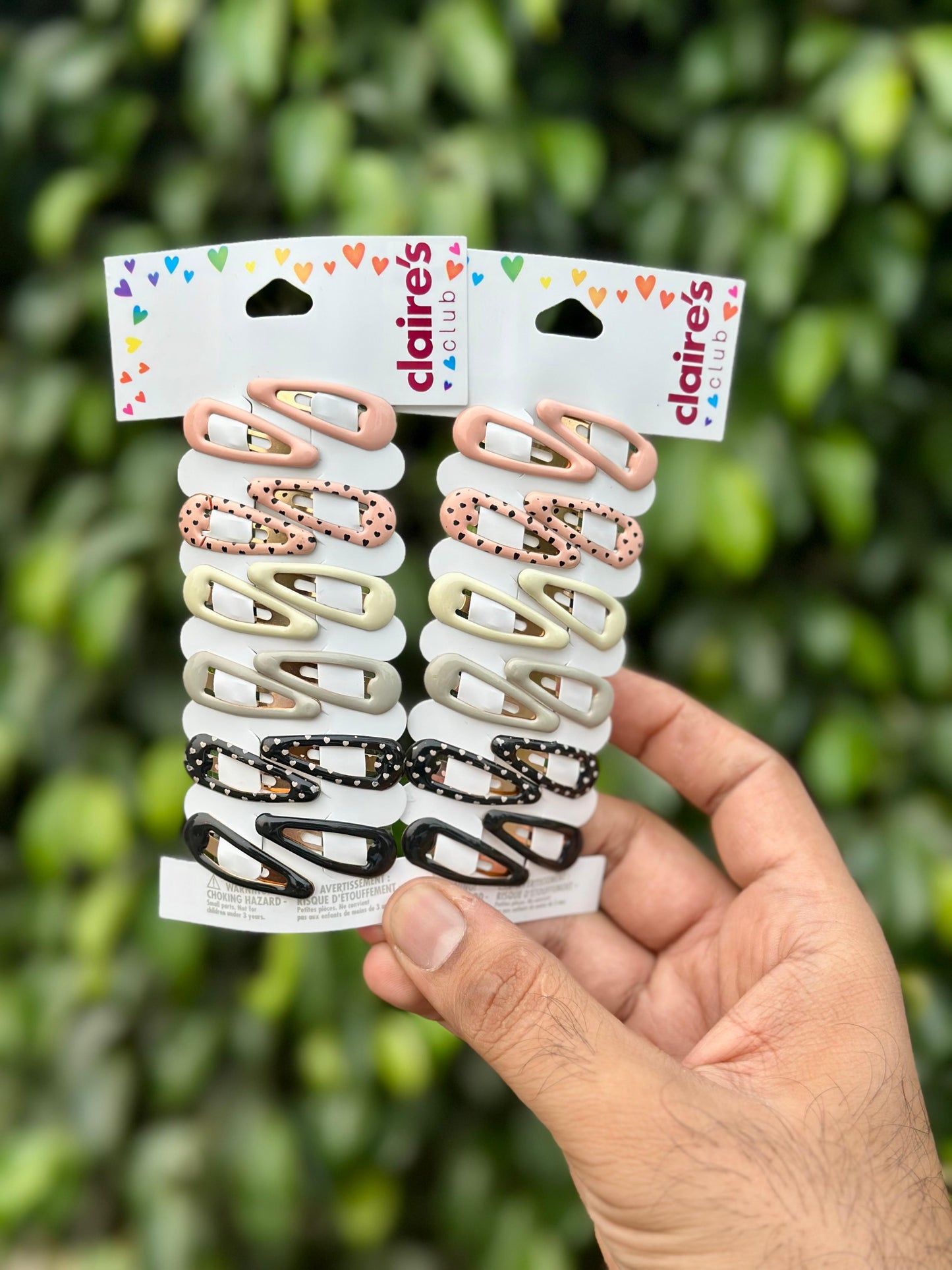 Claire’s mini snapclips 12 pc pack