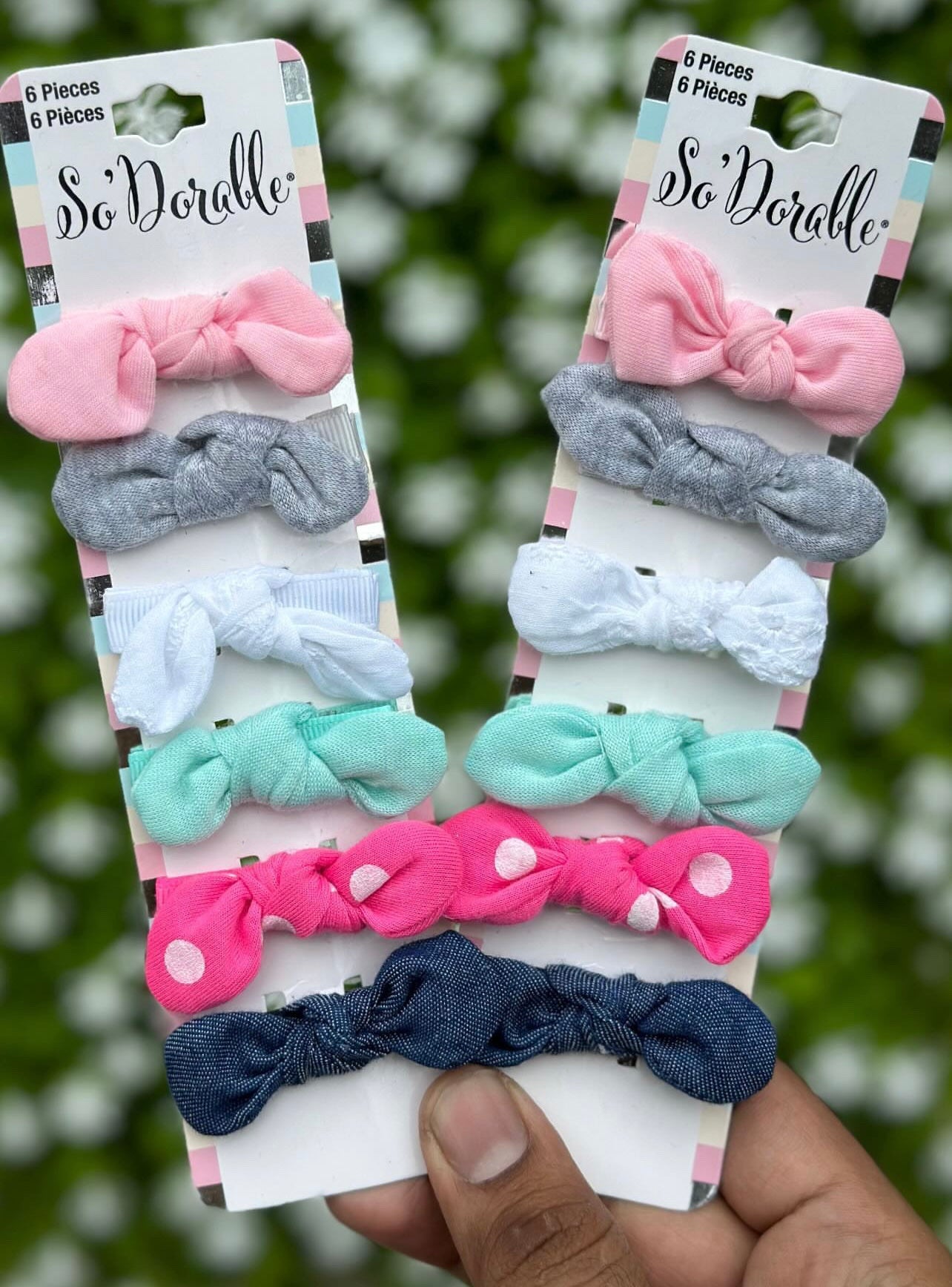 So’dorable pack of 6 mini bows (2 inch)