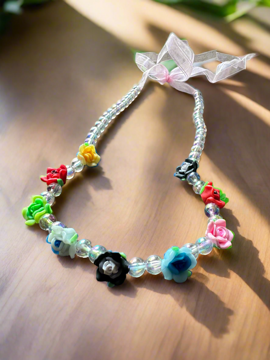 Rose Flower Beads Necklace🔥