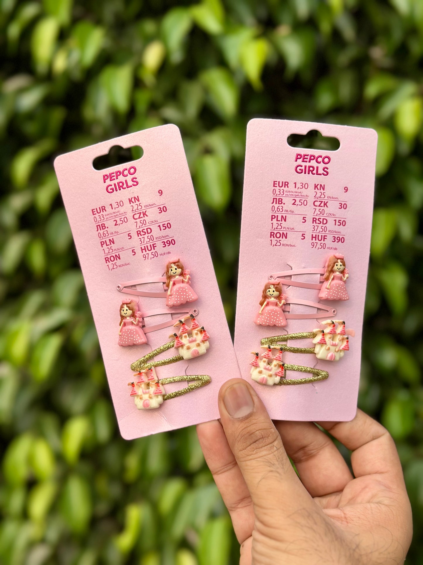 PEPCO GIRLS Princess 👸 and Castle 🏰 Glittered Snapclips🔥