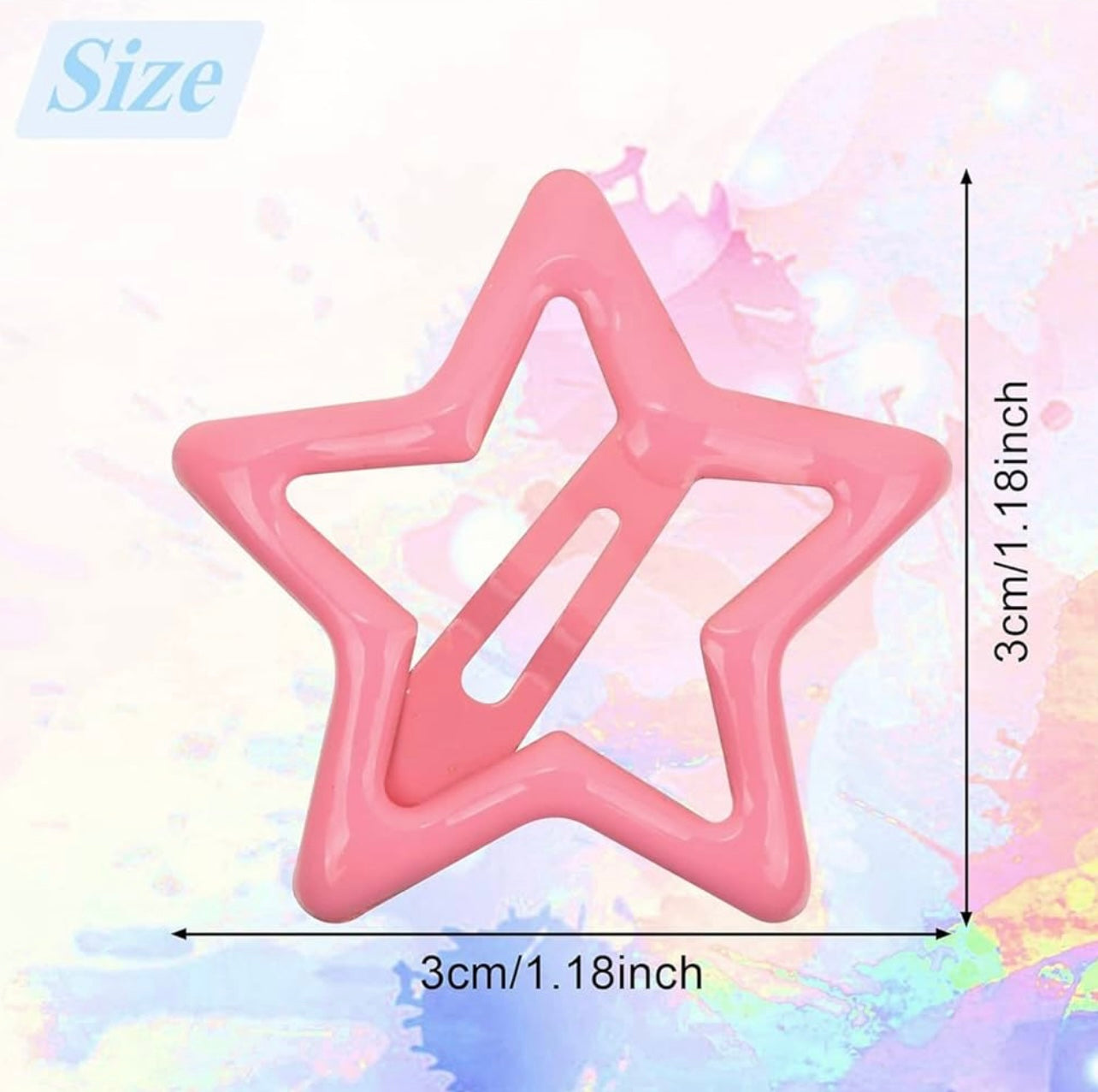 Enamel Star Snapclips Random Colours Pack🔥