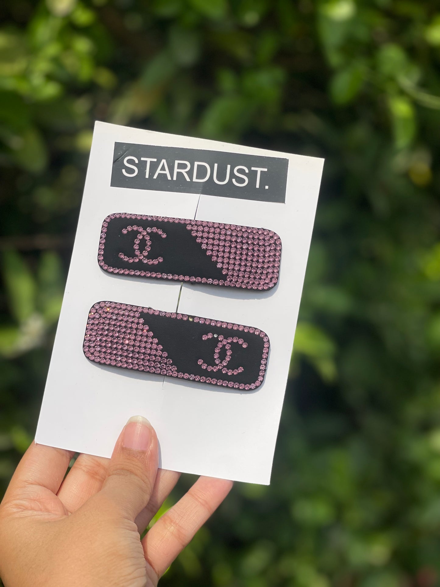 Luxury Chanel Inspired Large Rhinestone Snapclips