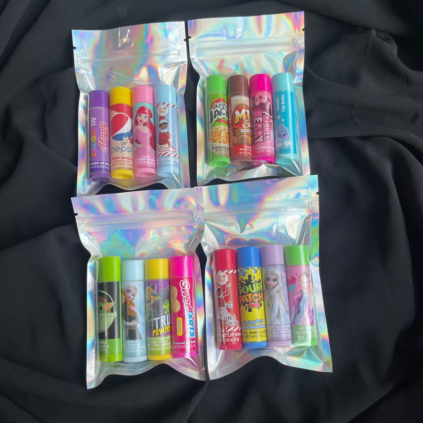 Pack of 4 Random Imported Flavoured Kids Lipbalms🔥