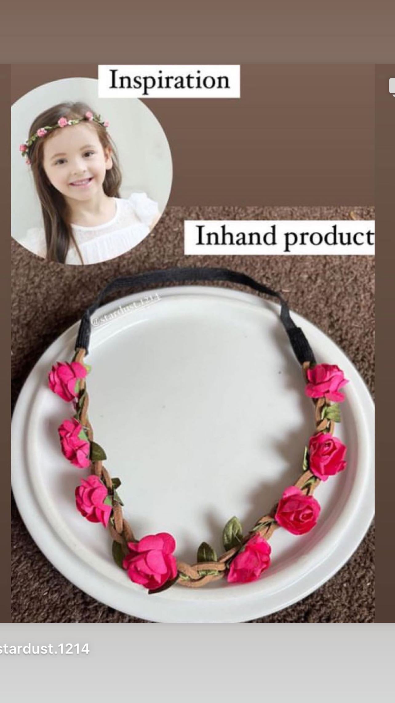 Shein Bohemian Floral Hairvine