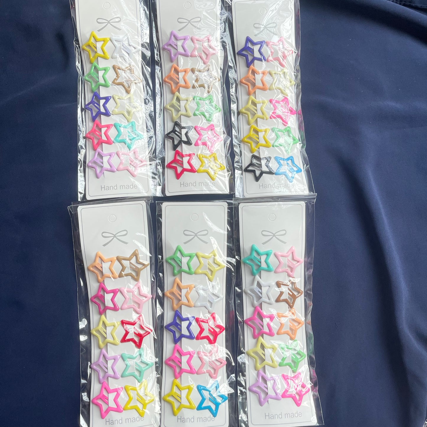 Enamel Star Snapclips Random Colours Pack🔥