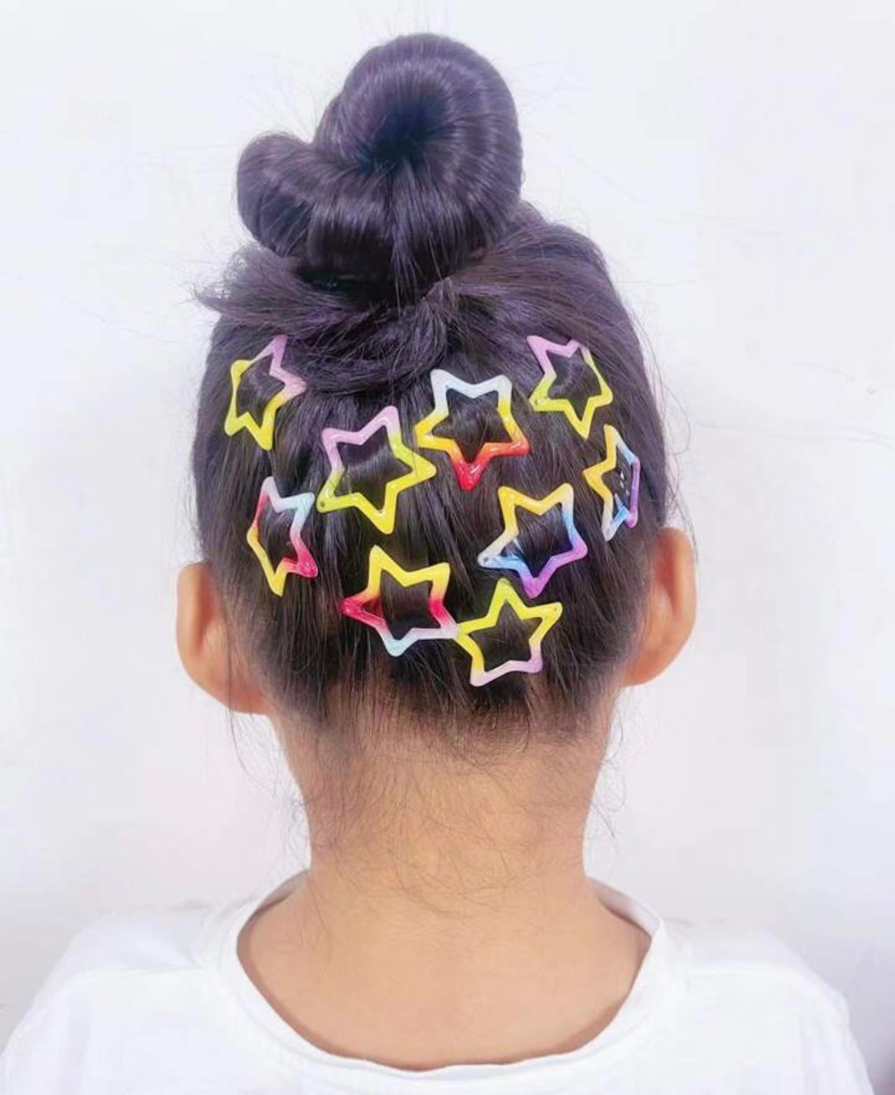 Shaded Rainbow Star Snapclips (8pc pack)