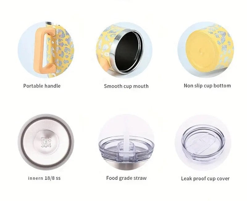 Iridescent Leopard Tumblers 1200ml🔥