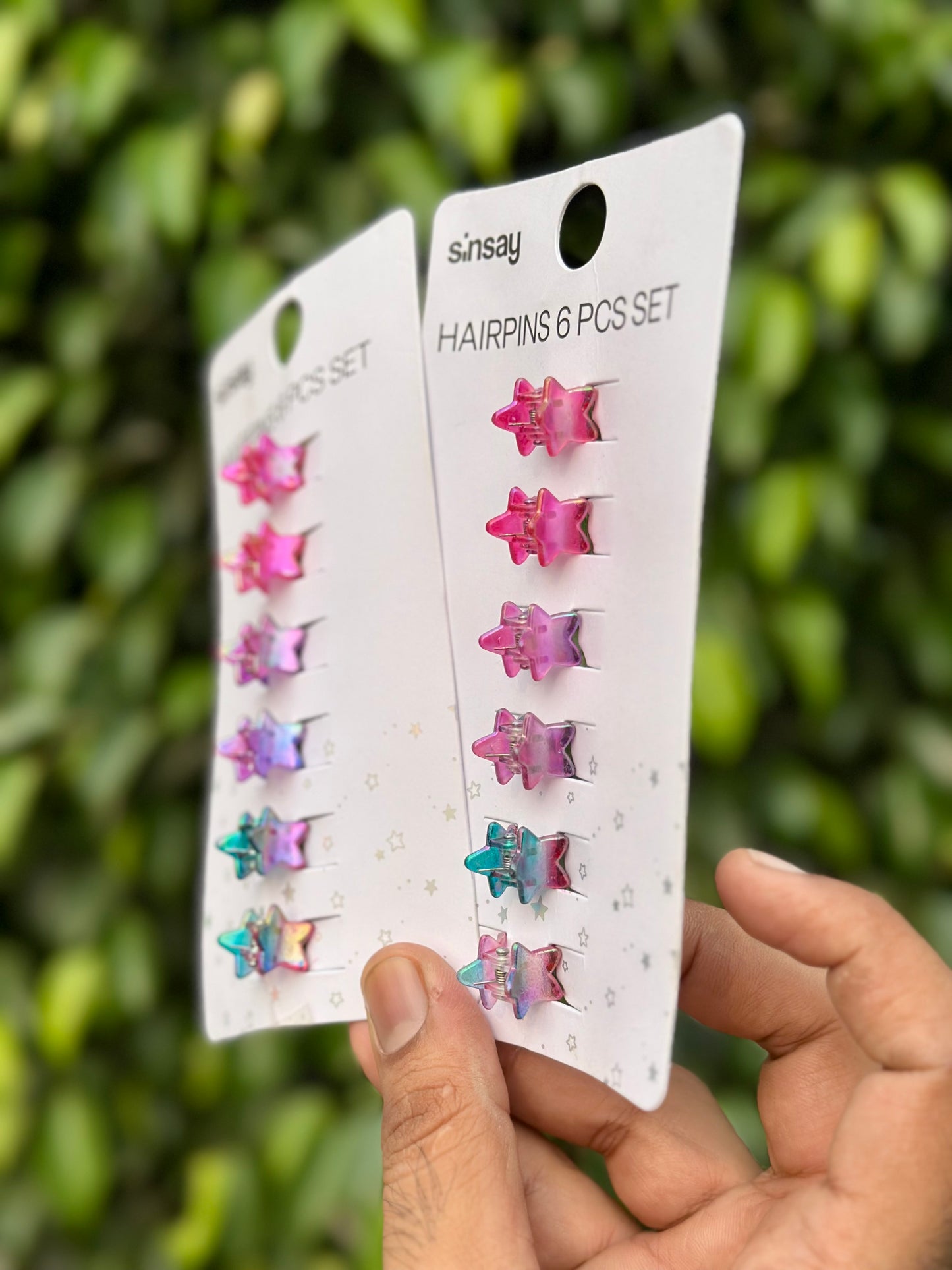 Sinsay pack of 6 star claws